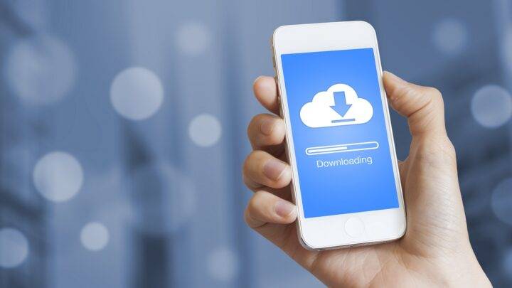Download einer App auf dem Smartphone